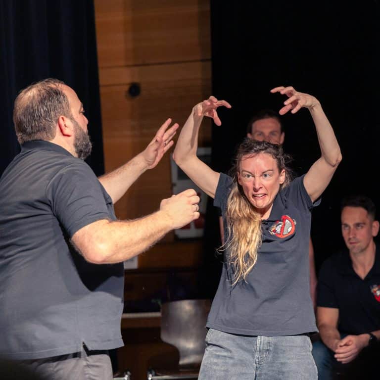 Photo de membres de la Compagnie Sans Diego à Sarrebourg
