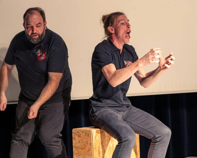 Photo de membres de la Compagnie Sans Diego à Sarrebourg