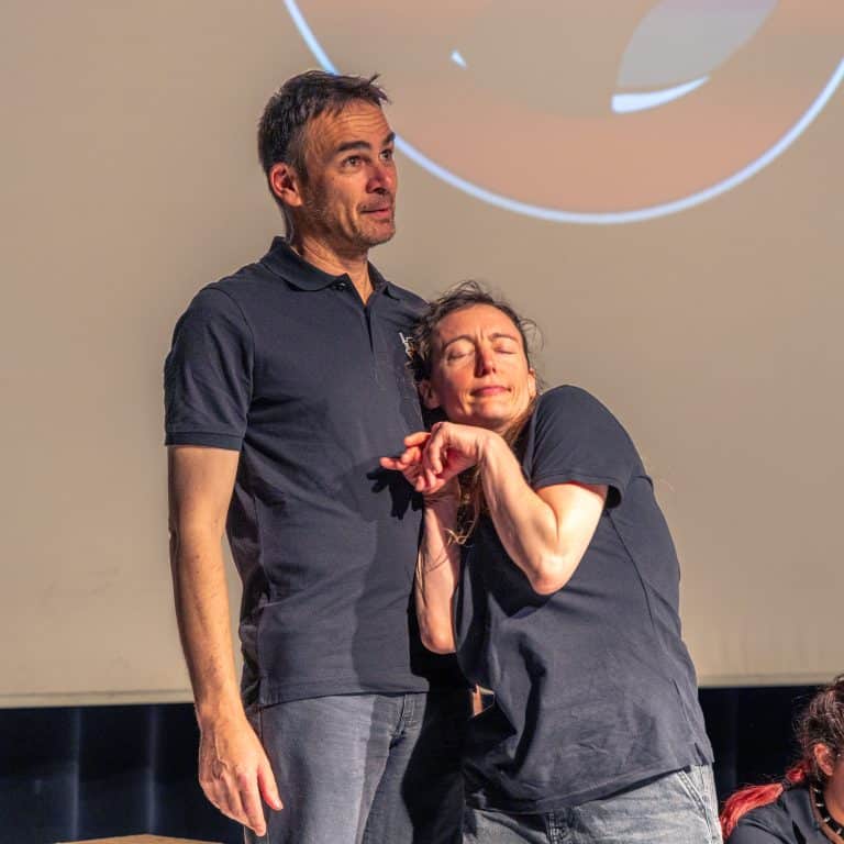 Photo de membres de la Compagnie Sans Diego à Sarrebourg